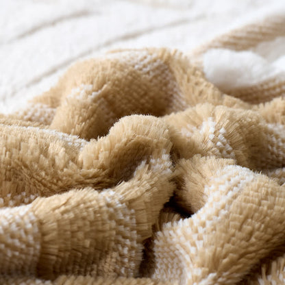 Coperta in pile con motivo botanico moderno - image 14
