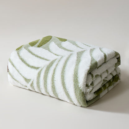 Coperta in pile con motivo botanico moderno - image 24