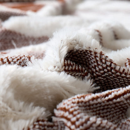 Coperta in pile con motivo botanico moderno - image 33