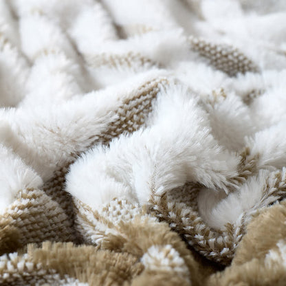 Coperta in pile con motivo botanico moderno - image 19