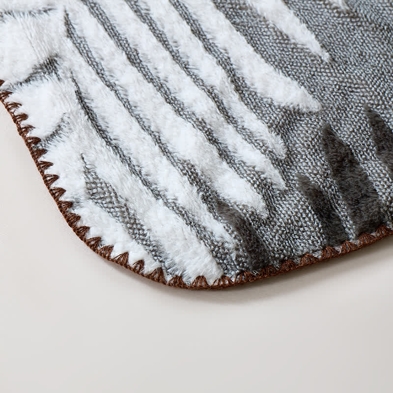 Coperta in pile con motivo botanico moderno - image 7