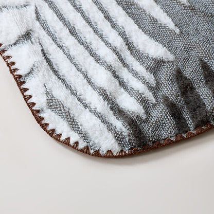 Coperta in pile con motivo botanico moderno - image 7