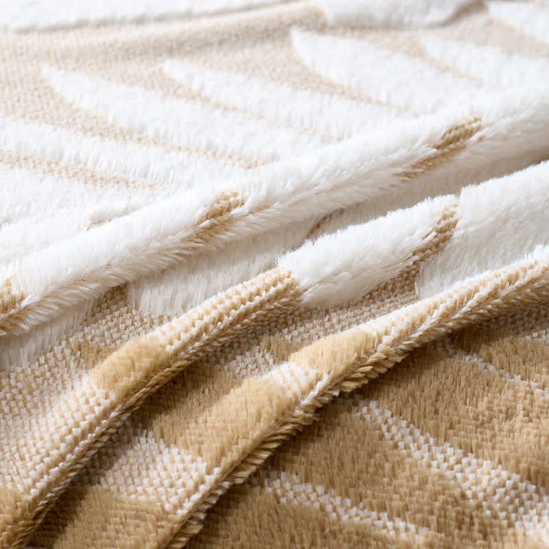 Coperta in pile con motivo botanico moderno - image 11