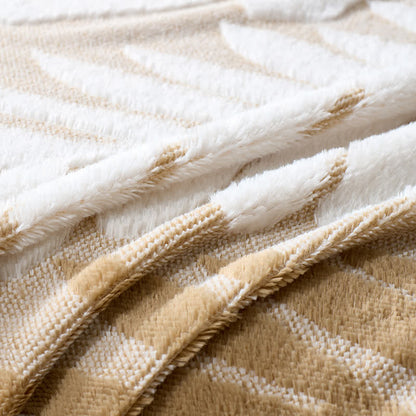 Coperta in pile con motivo botanico moderno - image 11