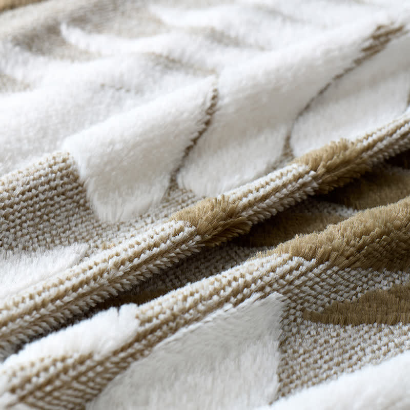 Coperta in pile con motivo botanico moderno - image 18