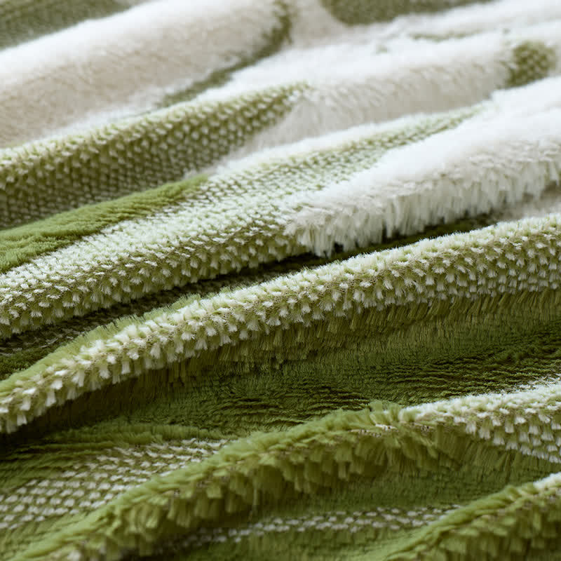 Coperta in pile con motivo botanico moderno - image 27