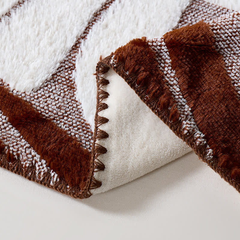 Coperta in pile con motivo botanico moderno - image 35