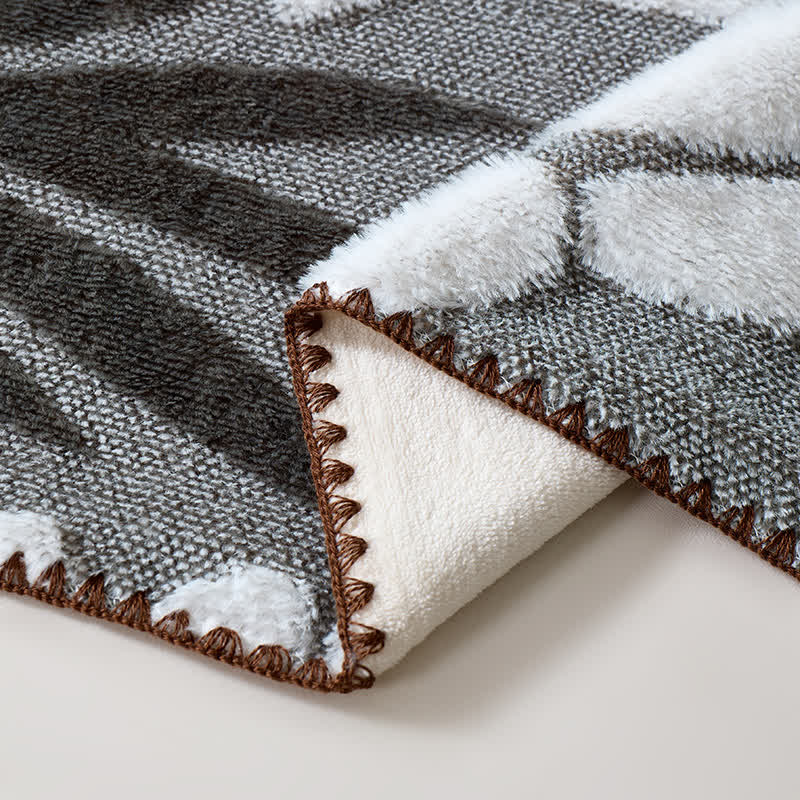 Coperta in pile con motivo botanico moderno - image 6