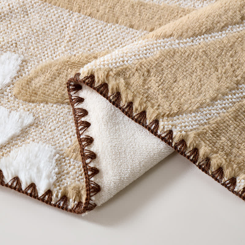 Coperta in pile con motivo botanico moderno - image 13