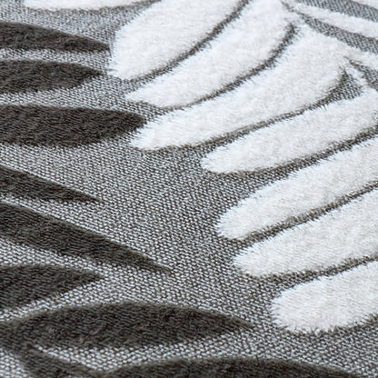 Coperta in pile con motivo botanico moderno - image 5