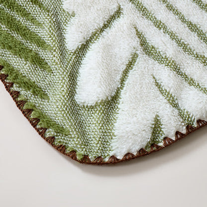 Coperta in pile con motivo botanico moderno - image 26