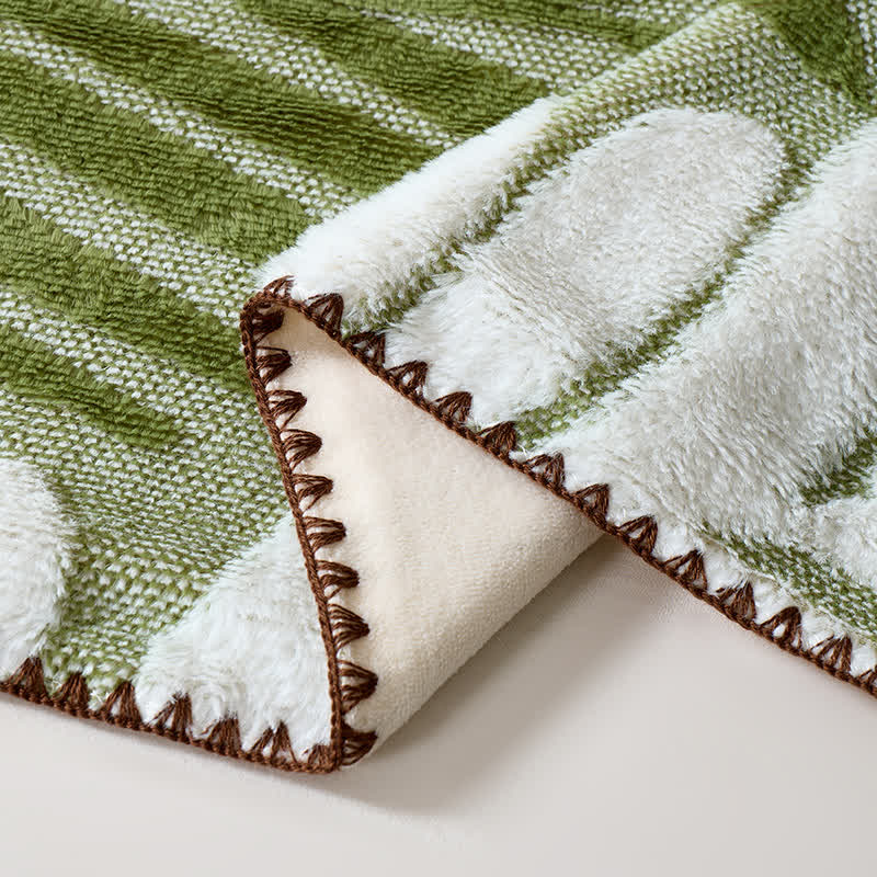 Coperta in pile con motivo botanico moderno - image 28