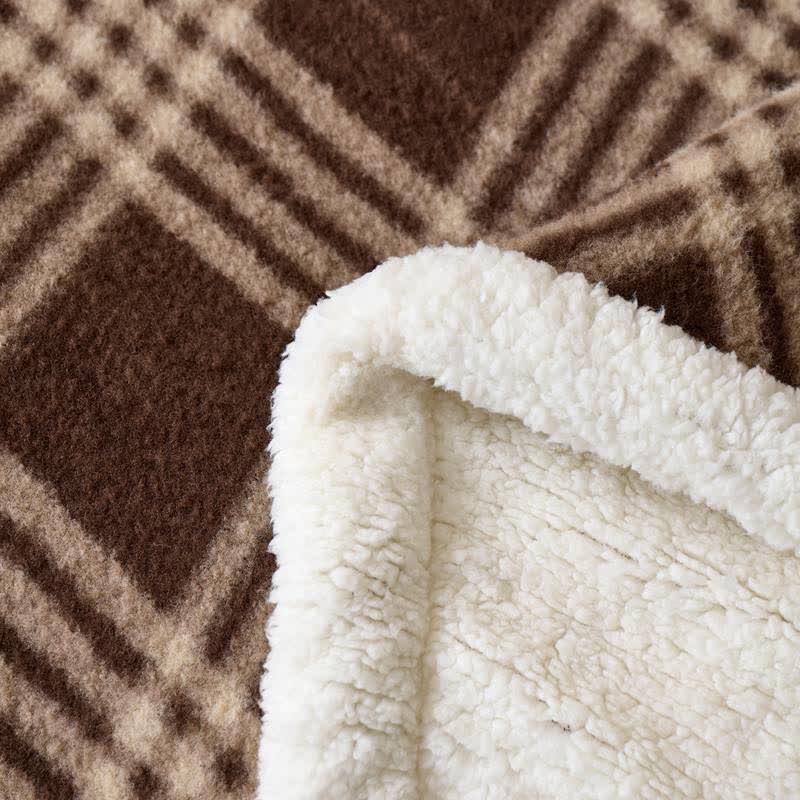 Coperta in morbido pile con motivo a quadri - image 6