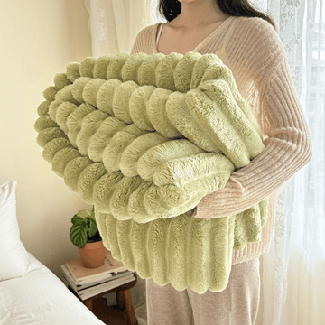 Morbida e calda coperta in pile - Verde - 79" x 91" - image 0