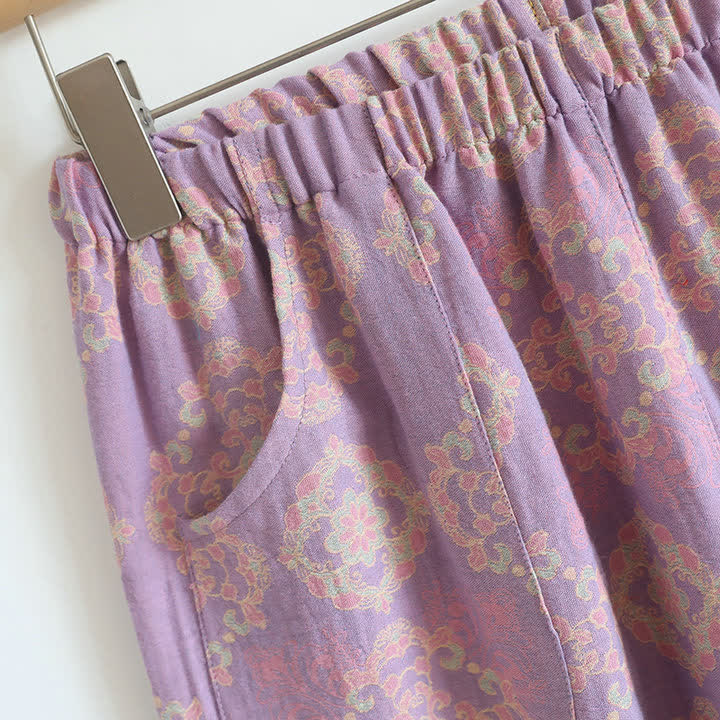 Set da salotto vintage orientale in garza di cotone - image 10