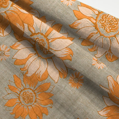Set pigiama orientale in cotone con motivo girasole - image 11