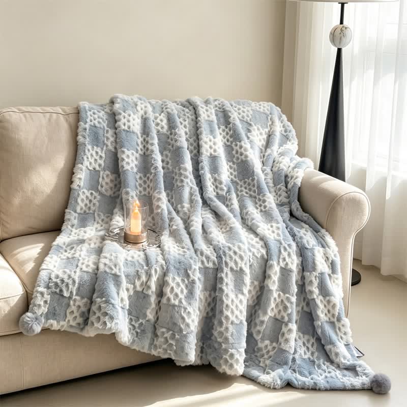 Coperta reversibile a griglia a scacchi - image 31
