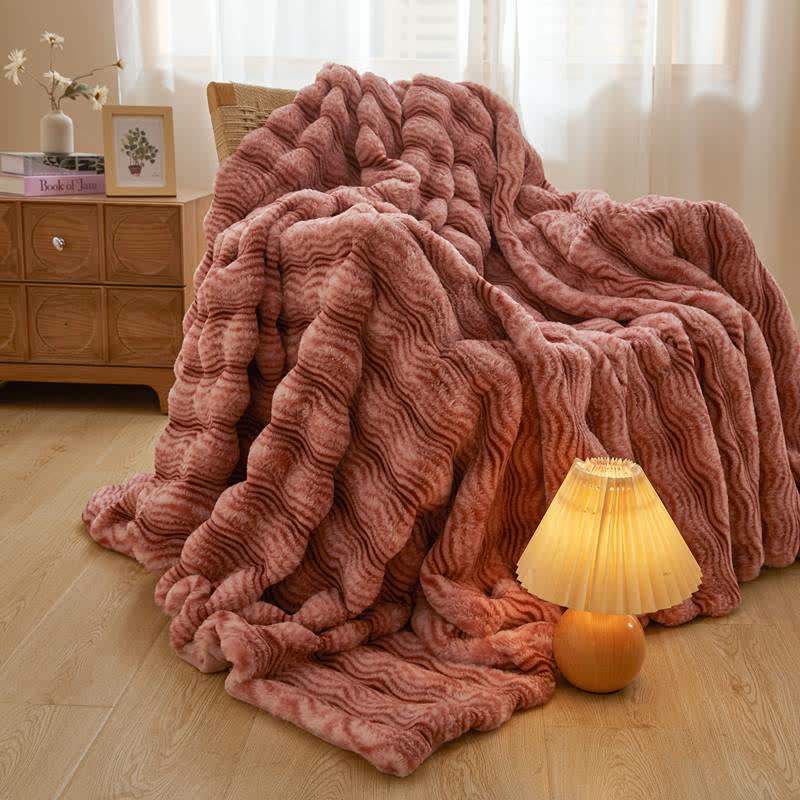 Morbida coperta ondulata e soffice in peluche - image 6