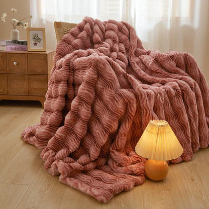 Morbida coperta ondulata e soffice in peluche - image 6