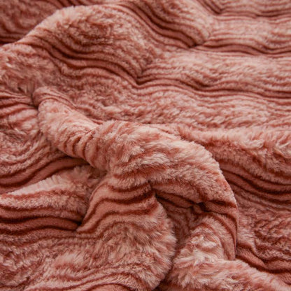 Morbida coperta ondulata e soffice in peluche - image 7