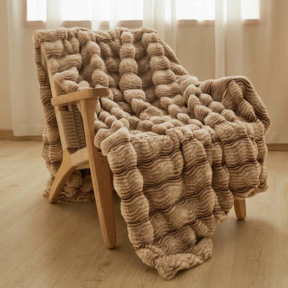 Morbida coperta ondulata e soffice in peluche - image 12
