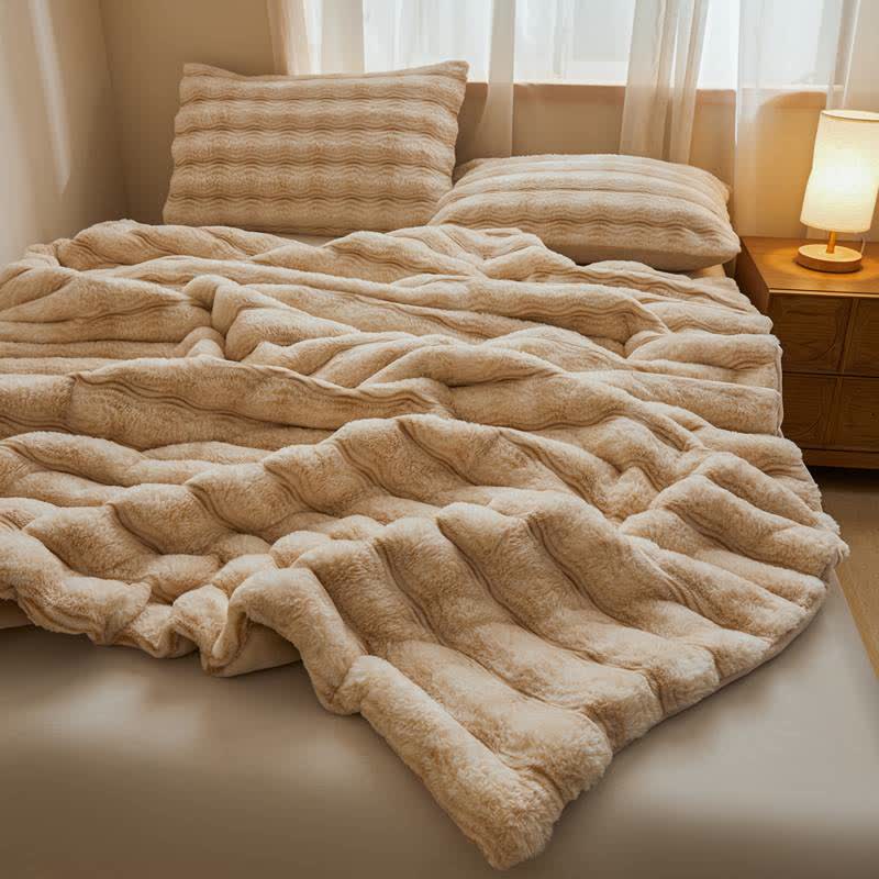 Morbida coperta ondulata e soffice in peluche - image 25