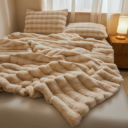 Morbida coperta ondulata e soffice in peluche - image 25