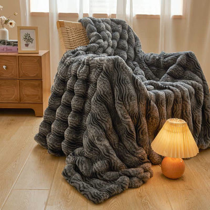 Morbida coperta ondulata e soffice in peluche - image 37