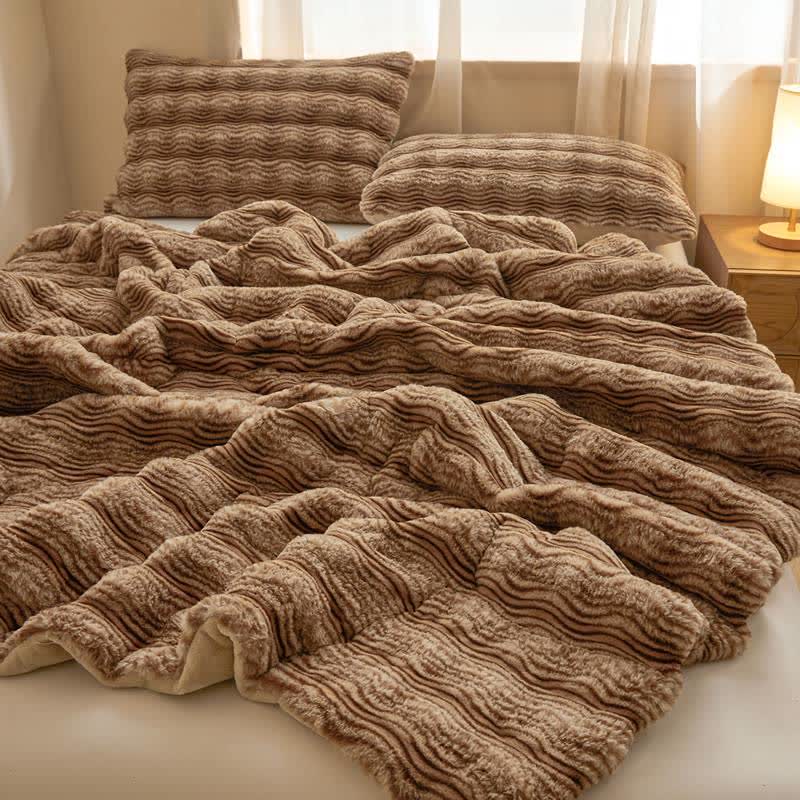 Morbida coperta ondulata e soffice in peluche - image 41