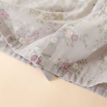 Camicia da notte in garza di cotone a fantasia floreale, ideale per stare in casa. - image 12