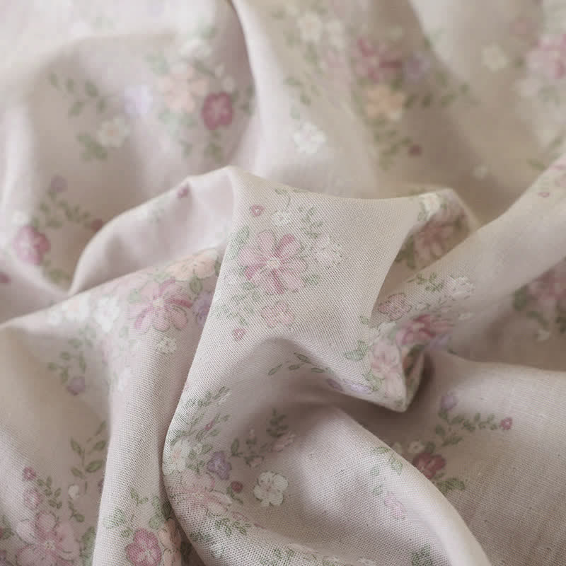 Camicia da notte in garza di cotone a fantasia floreale, ideale per stare in casa. - image 11