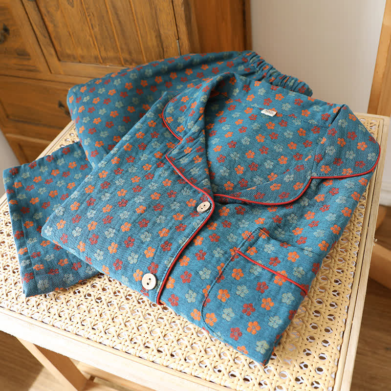 Set pigiama in cotone Blue Meadow - image 2
