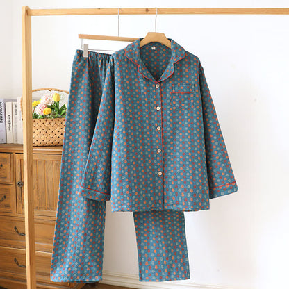 Set pigiama in cotone Blue Meadow - Blu - 2XL - image 0