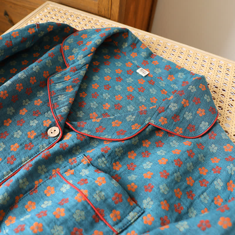 Set pigiama in cotone Blue Meadow - image 3