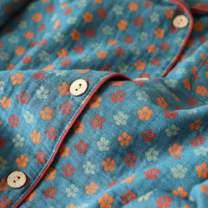 Set pigiama in cotone Blue Meadow - image 4
