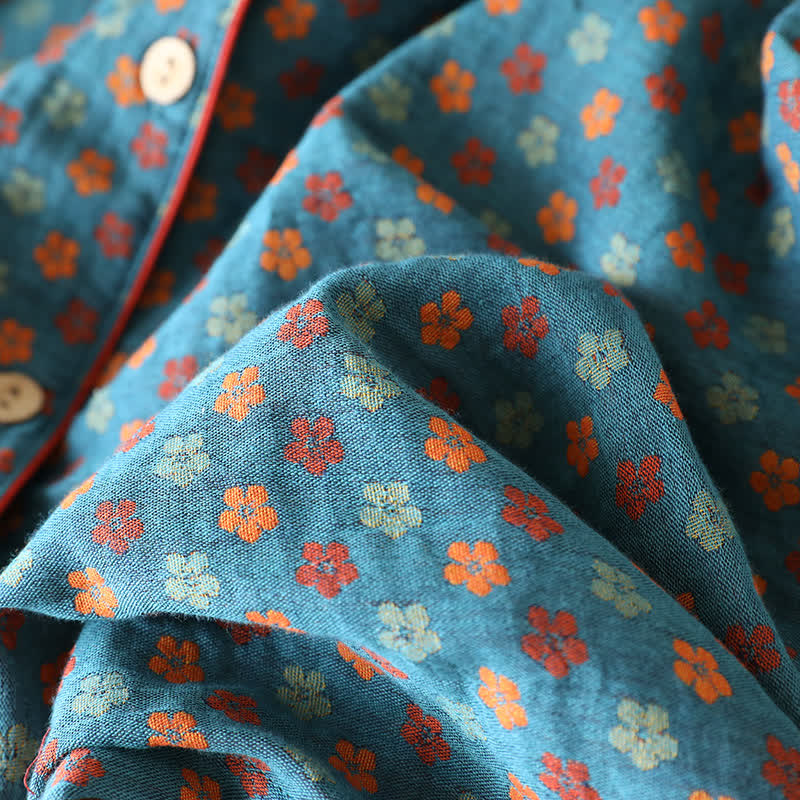 Set pigiama in cotone Blue Meadow - image 8