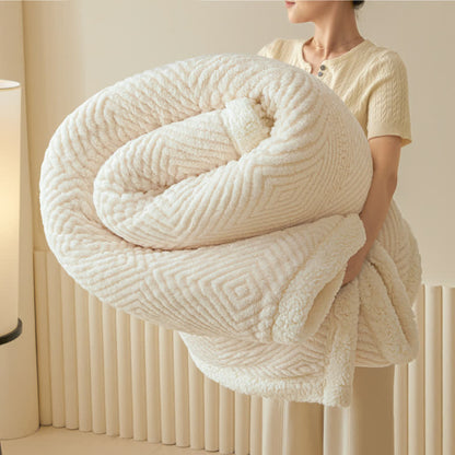 Coperta in sherpa con trama a rombi - Beige - 200cm x 230cm - image 33