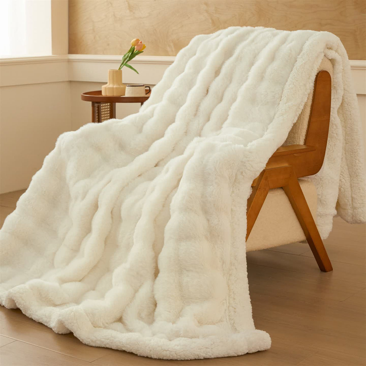 Coperta Sherpa a doppio strato in morbido pile ondulato - image 9