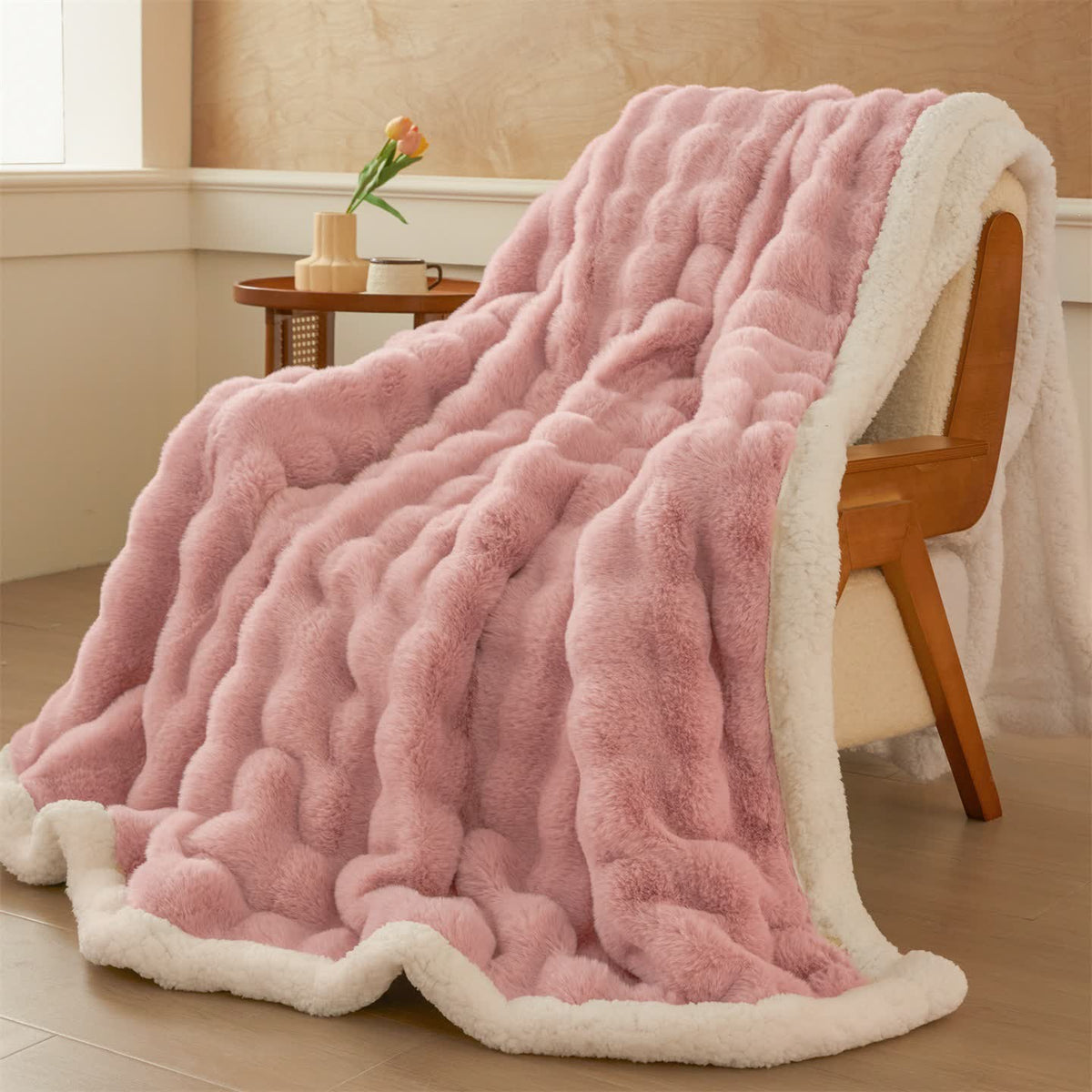Coperta Sherpa a doppio strato in morbido pile ondulato - image 15