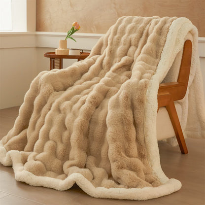 Coperta Sherpa a doppio strato in morbido pile ondulato - image 5