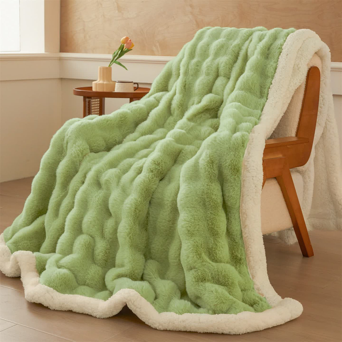 Coperta Sherpa a doppio strato in morbido pile ondulato - image 18
