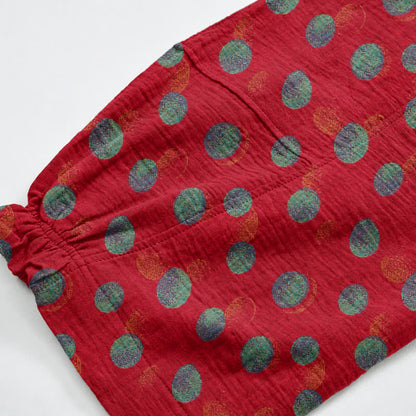 Pantaloni harem in cotone a pois - image 5