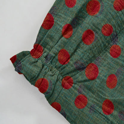 Pantaloni harem in cotone a pois - image 10