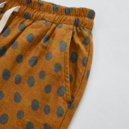 Pantaloni harem in cotone a pois - image 21