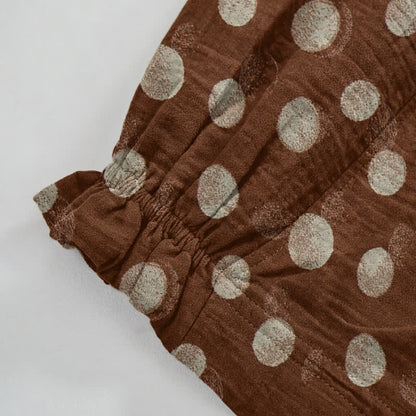 Pantaloni harem in cotone a pois - image 28