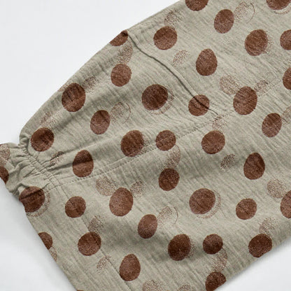 Pantaloni harem in cotone a pois - image 35