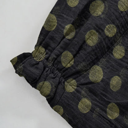 Pantaloni harem in cotone a pois - image 40