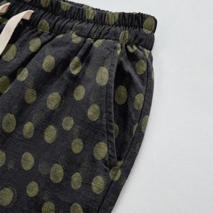 Pantaloni harem in cotone a pois - image 39