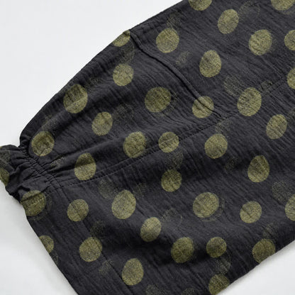 Pantaloni harem in cotone a pois - image 41