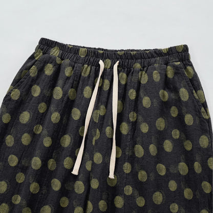 Pantaloni harem in cotone a pois - image 38